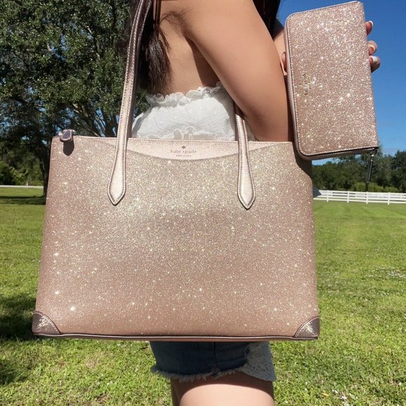 BUNDLE- Kate Spade Tote + Large Continental Wallet - Picture 2 of 9